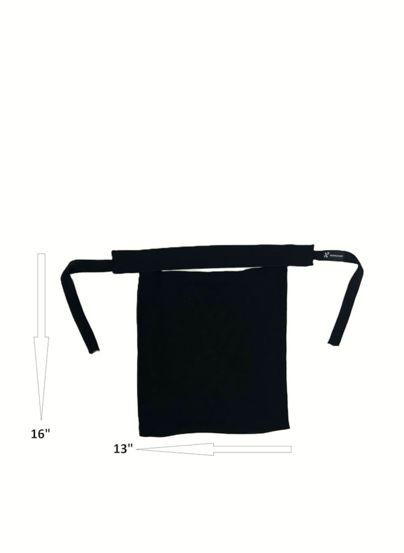 Perfectory PERFECTORY Premium 1 Layer Chiffon Niqab with Back Tying Cord, Breathable Face Veil  - Image 3
