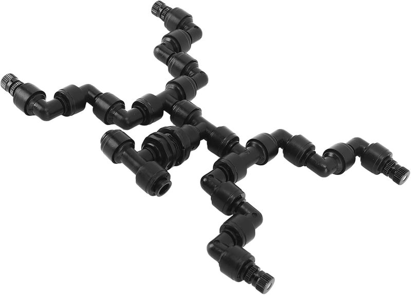Mist Nozzle Rainforest Forest Cooling System Nozzle Mist 360 Degree Atomization Humidity Fine Increase Greenhouse Increased 4 Heads Small - Image 4
