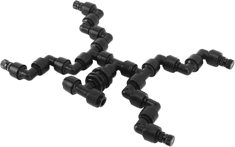 Mist Nozzle Rainforest Forest Cooling System Nozzle Mist 360 Degree Atomization Humidity Fine Increase Greenhouse Increased 4 Heads Small - Image 1