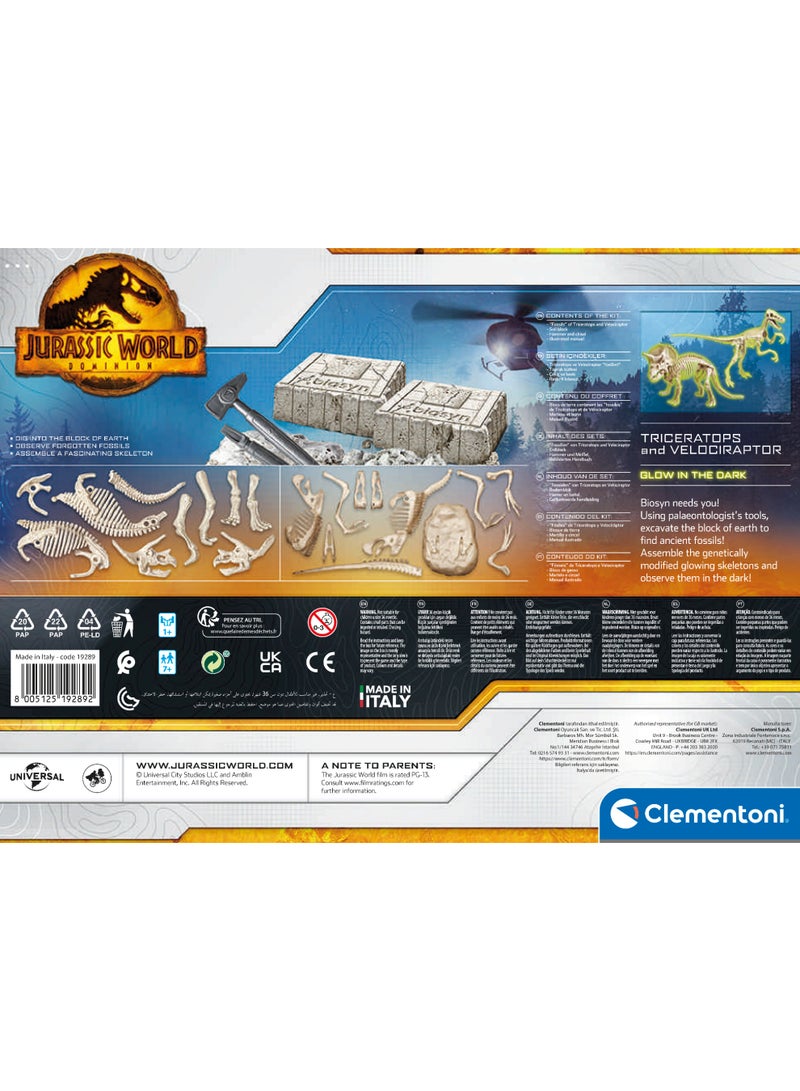 Clementoni مجموعة حفر ترايسيراتوبس وفيلوسيرابتور من كليمنتوني | ألعاب STEM | ألعاب علمية | لعبة تعليمية وتعلمية | هدية للأطفال وعشاق العلوم - Image 5