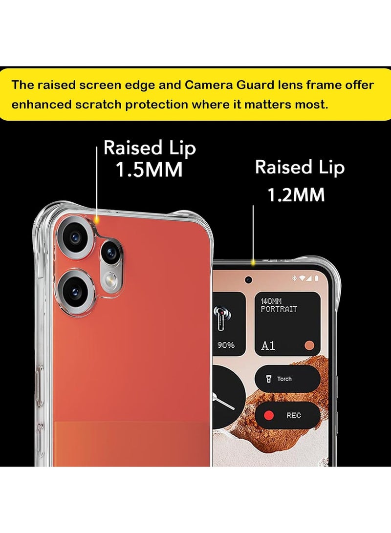 Transparent Case for Nothing CMF Phone 2 Pro Clear TPU Four Corners Protection Cover Transparent Soft funda - Image 3