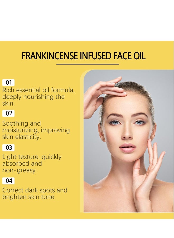 OUHOE - Frankincense Resin Oil For Face,30ML Frankincense Resin Infused Oil For Face,Organic Black Seed Castor & Jojoba Oils,Frankincense Resin Oil Essential,Cold Pressed Serum Anti-Aging Wrinkle - Image 1