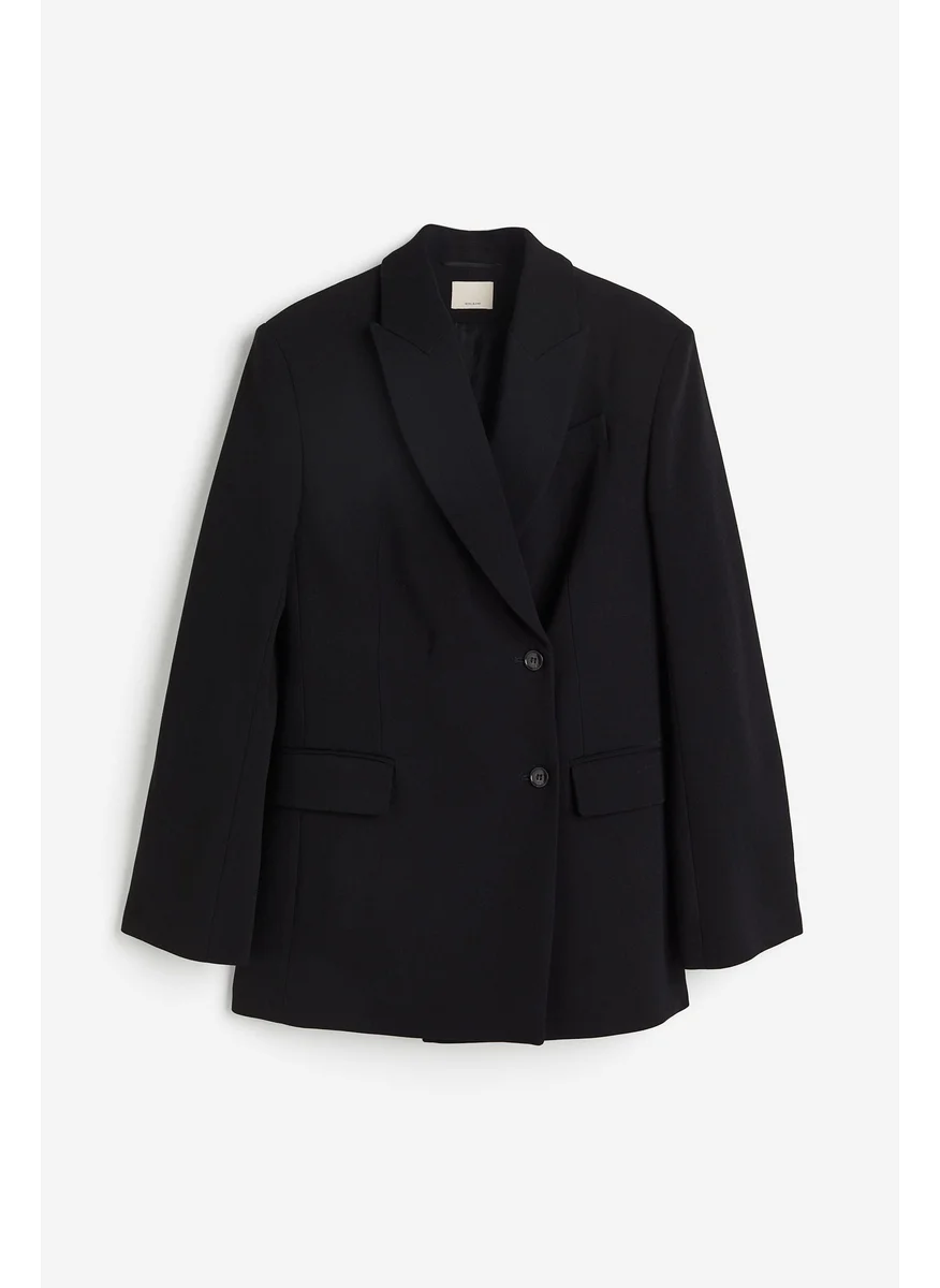 H&M Wool-Blend Wrap Blazer