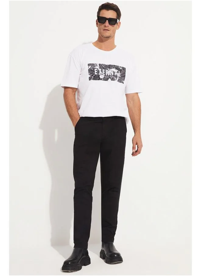 JUNE June Men Regular Fit Chino Trouser Black