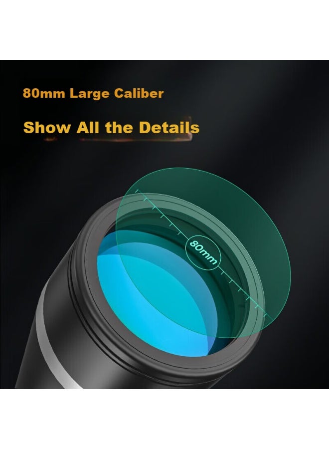Leaysoo Tianyan 20x80 High Magnification Large Aperture Wide-angle Binoculars For Adults, Professional High-definition Landscape Viewing Telescope - Image 1