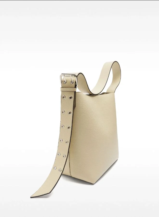 بارفوا حقيبة كتف بحزام مرصع