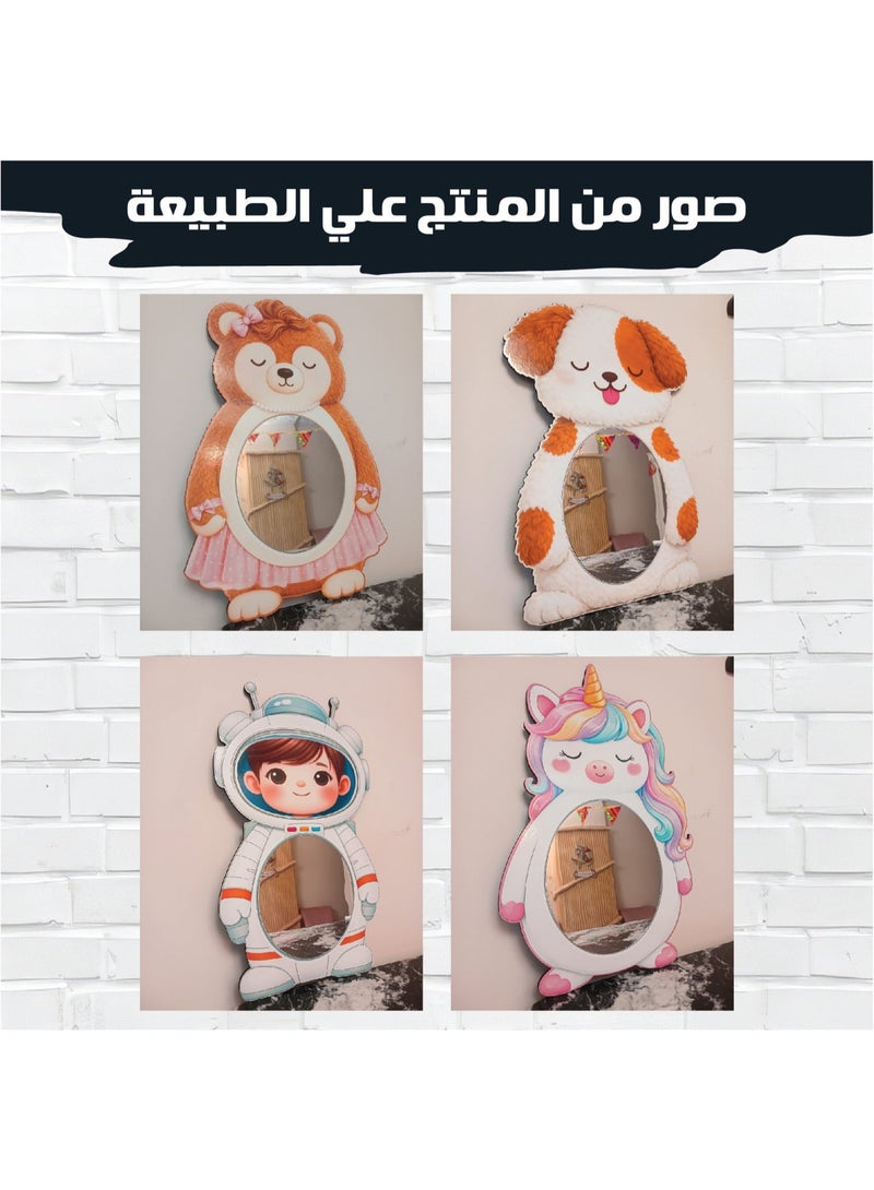 مرآة حائط للأطفال على شكل دعسوقة كرتونية للجنسين، مصنوعة من خشب عالي الجودة بتصميم لطيف ومرح، آمنة للأطفال وغير قابلة للكسر، خفيفة الوزن وسهلة التركيب، مثالية لديكور غرف الأطفال وتضيف لمسة جميلة ومبهجة للمكان. - Image 5