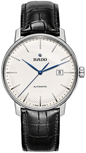 Rado Men's Coupole Classic Leather Swiss Automatic Watch, White (R22876015) - Image 1