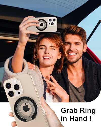 AILKIN Magnetic Phone Ring Holder Grip, Dual-Side Magnetic Phone Stand MagSafe Finger Loop for iPhone 17e 17 Pro Max, Pixelsnap Ring Stand Grip Soporte Magnetico de Telefono for Google Pixel 10 Pro XL, Moto - Image 2