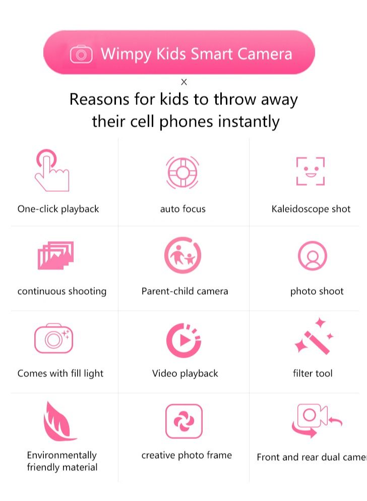 GULFLINK Kids Camera For Girls And Boys Blue - Image 3