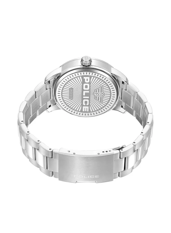 POLICE Raho Watch For Men Green Dial With Silver Bracelet