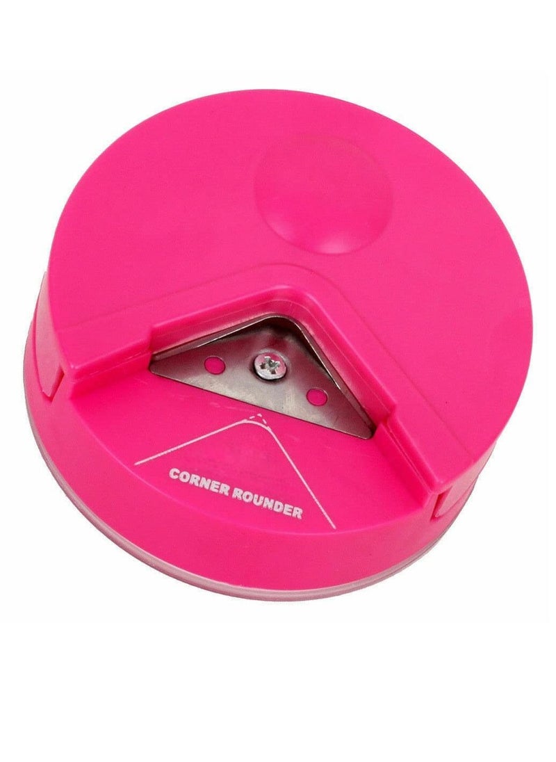 Rubik - Corner Cutter Tool 4mm Paper Corner Rounder Punch for Cutting Cards, Photo, Documents Craft Puncher - Pink - Image 1