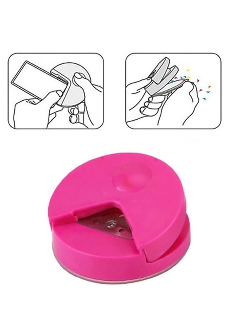Rubik - Corner Cutter Tool 4mm Paper Corner Rounder Punch for Cutting Cards, Photo, Documents Craft Puncher - Pink - Image 1