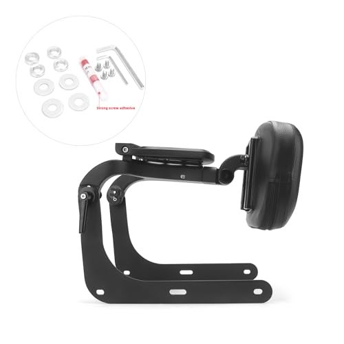 GZDLMoto Motorcycle Sissy Bar Backrest Multifunctional Back Rest for Driver Passenger W/Luggage Rack for Indian Scout Sixty Twenty 2015-2023 Adustable Stainless Steel Back Support Bracket (Black) - Image 2