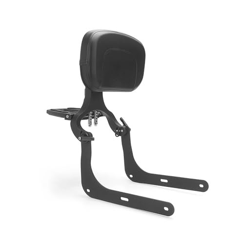 GZDLMoto Motorcycle Sissy Bar Backrest Multifunctional Back Rest for Driver Passenger W/Luggage Rack for Indian Scout Sixty Twenty 2015-2023 Adustable Stainless Steel Back Support Bracket (Black) - Image 1