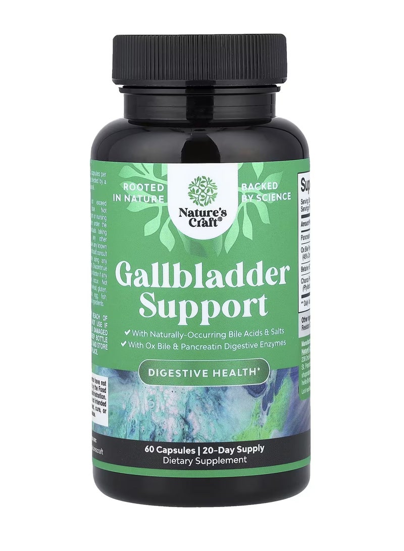 Nature's Craft Gallbladder Support, 60 Capsules