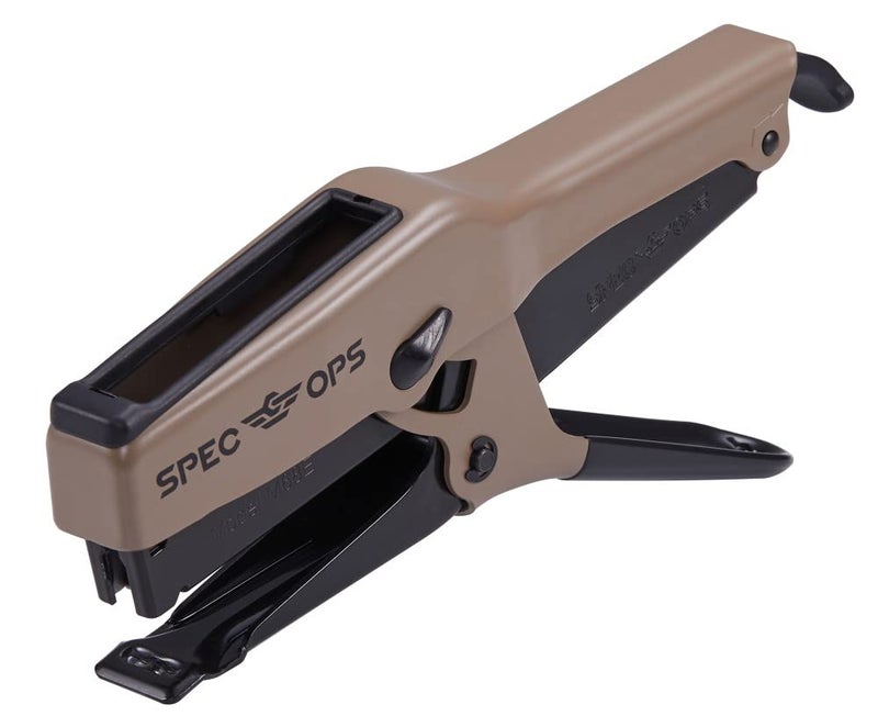 Spec-Ops Spec Ops Tools Elite Duty Packaging Plier Stapler, 7/16 Crown, 1/4" - 3/8" Leg Length Staples, 3% Donated to Veterans - Image 1