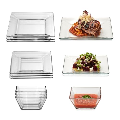 Libbey Tempo 12-Piece Glass Dinnerware Set, Service for 4 - Image 1