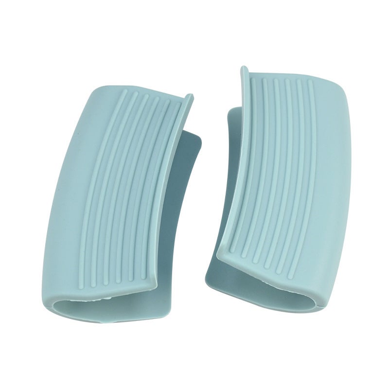 Silicone Pot Ear Grip Creative Cast Iron Handle Heat-Resistant Clip Nordic Blue 