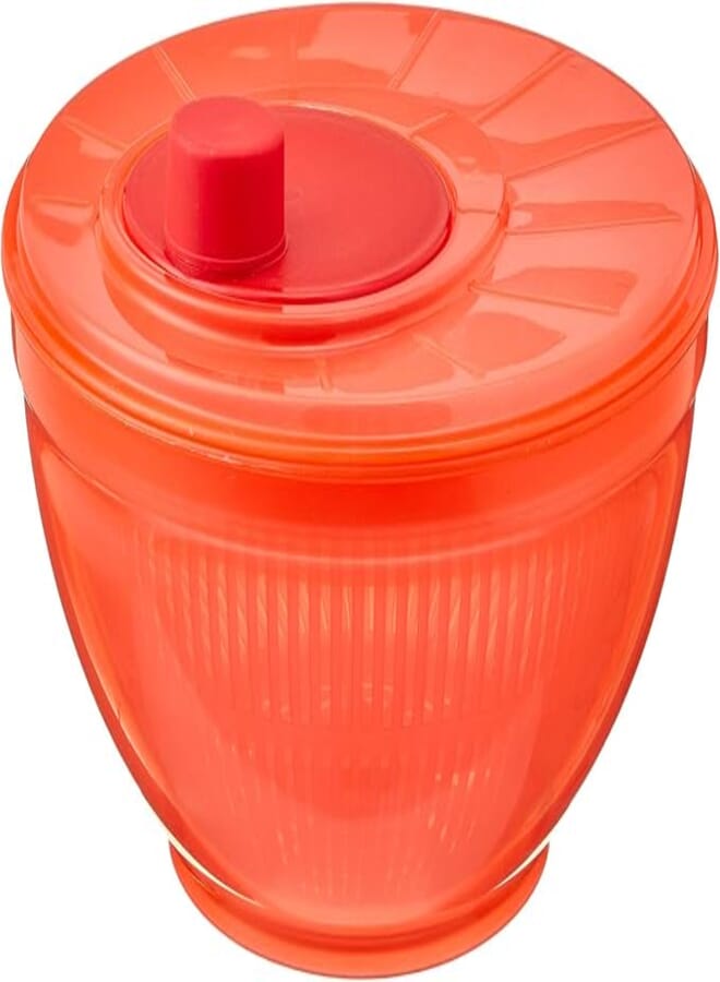 Supernova Plastic Round Colander with Deep Bowl Red