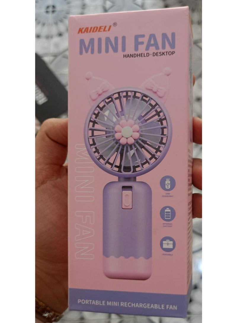 ميني فان مروحة محمولة صغيرة مع منفذ USB - Image 2