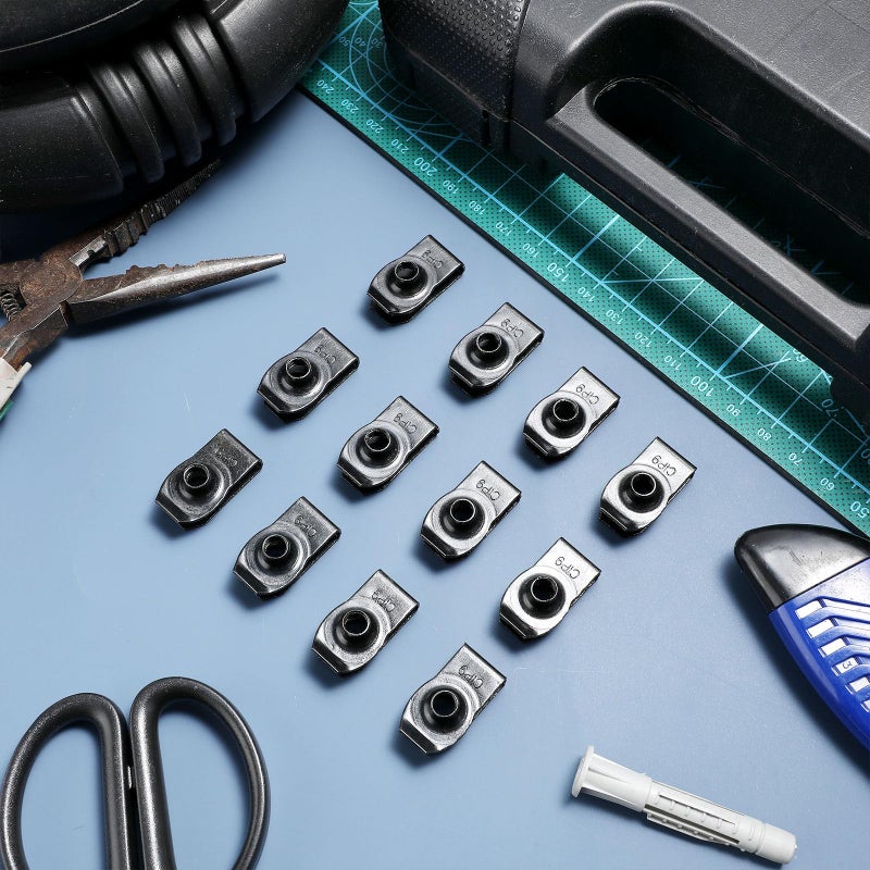 20 Pcs Black U Clip Nuts Metal Fasteners for Automotive Body Panel Bumper Trim Replacement - Image 5