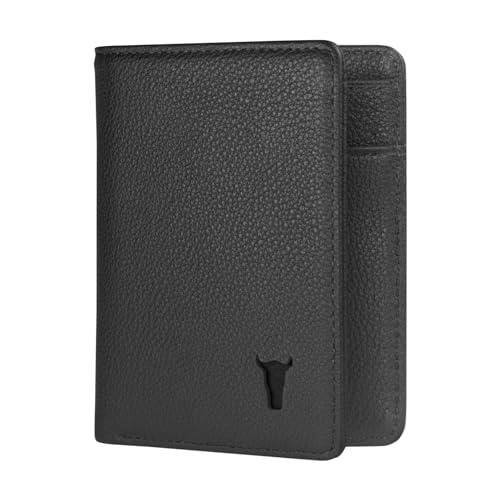TORRO Top Grain Genuine Leather Wallet for Men | RFID Blocking | Ultra Slim Bifold USA Leather Wallet | Holds Up to 10 Credit Cards | Microfiber Lined | Gifts for Him (Black) - Image 1