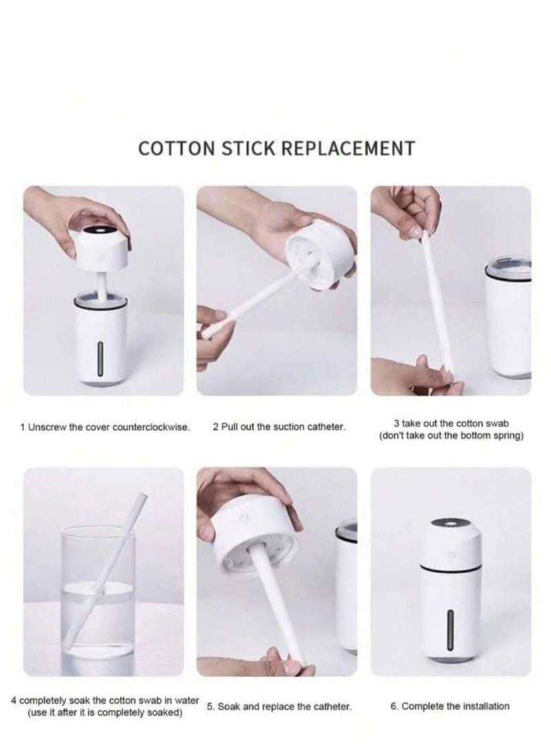 Humidifier Filter Sponge Sticks Diameter Set of 20 Sticks, Universal Sponge Sticks for Air Humidification with Usb-Powered Ultrasonic Humidifier