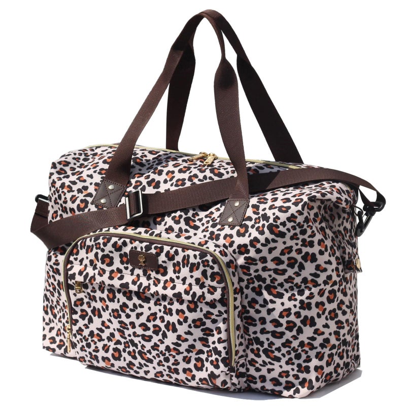 ESVAN Diaper Bag Tote, Travel Overnight Carry-on Duffel Gym Bag, Multifunction Linen Canvas Dry Wet Maternity weekender - Image 1