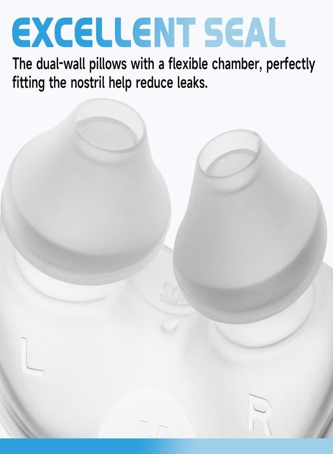 SyunsXoon P10 Nasal Pillow Replacement for ResMed AirFit P10 CPAP Nasal Mask Cushion, Soft Silicone Dual-Wall Nose Pillow Cushion Accessories - Medium - Image 4