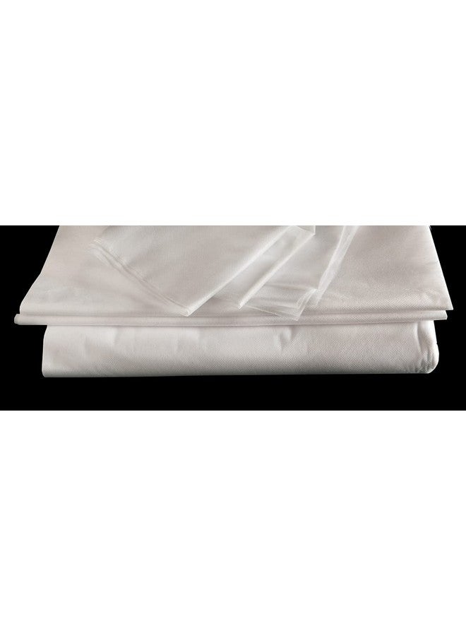 M's Solutions & Enterprises Disposable Bedsheets/Bed Cover White for Hospital, Traveling, Trains, Spa, Massage Rooms, 25 GSM, 32 X 72 Inches Pack of 60 Pieces - Image 3