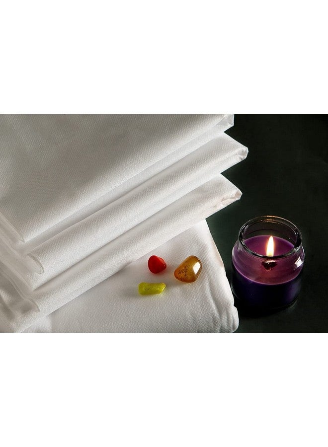 M's Solutions & Enterprises Disposable Bedsheets/Bed Cover White for Hospital, Traveling, Trains, Spa, Massage Rooms, 25 GSM, 32 X 72 Inches Pack of 60 Pieces - Image 1