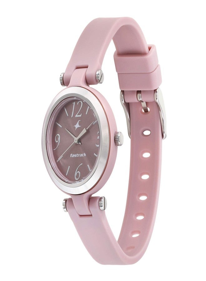 Fastrack Women Silicone Trendies Analog Pink Dial Watch-68015Pp03/Np68015Pp03, Band Color-Pink - Image 2