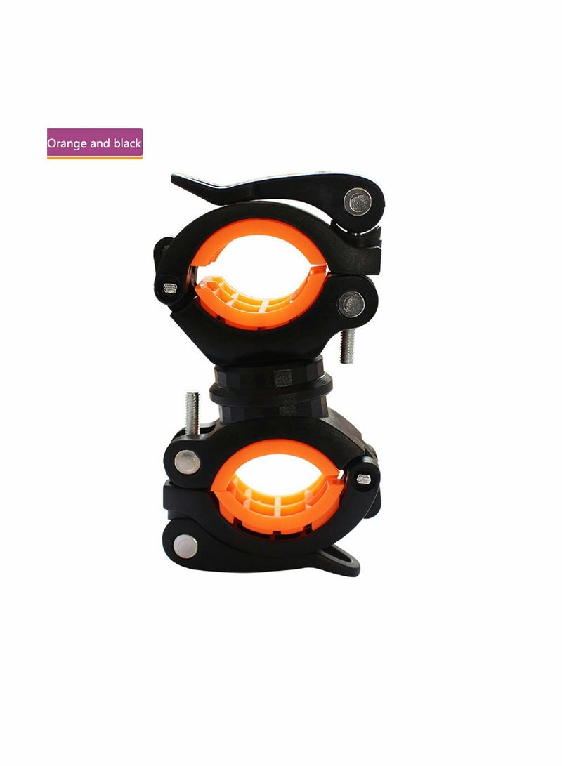 KASTWAVE Flashlight Holder, 360º Degree Rotation LED Bright Torch Mount Clamp Clip Holder Grip Bracket for Cycling Hiking Outdoor (Pack of 4) - Image 2