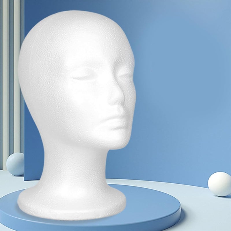 Mannequin Head Model Wigs Hat Display Stand Manikin Foam Wigs Stand for Home Salon Mannequin - Image 5