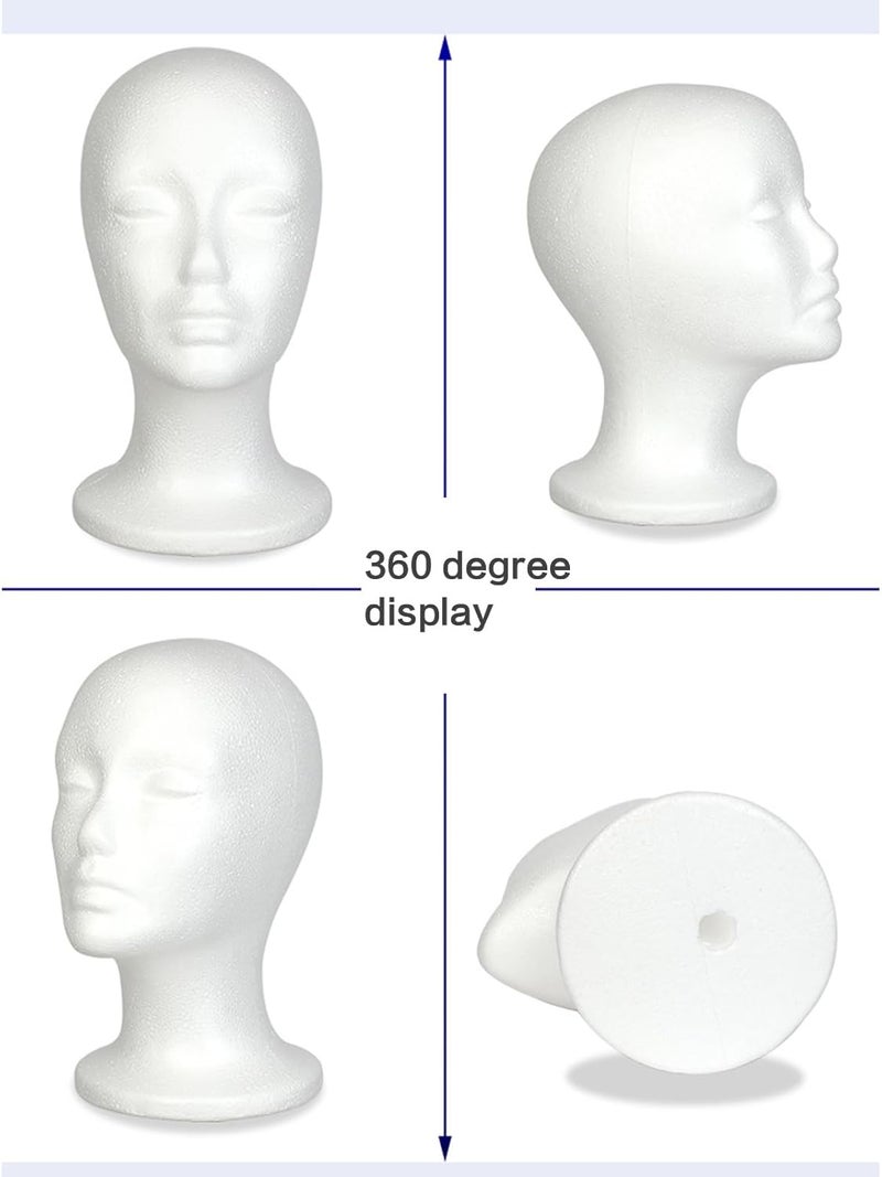Mannequin Head Model Wigs Hat Display Stand Manikin Foam Wigs Stand for Home Salon Mannequin - Image 3