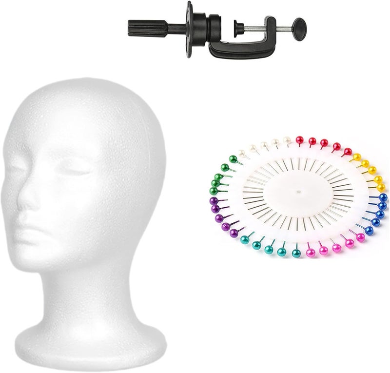 Mannequin Head Model Wigs Hat Display Stand Manikin Foam Wigs Stand for Home Salon Mannequin - Image 1