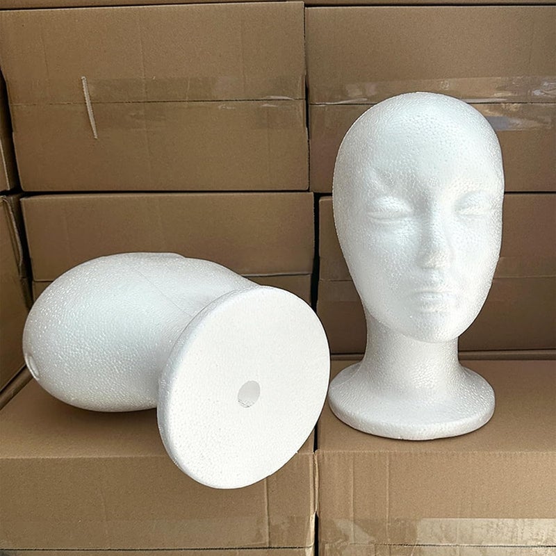 Mannequin Head Model Wigs Hat Display Stand Manikin Foam Wigs Stand for Home Salon Mannequin - Image 4