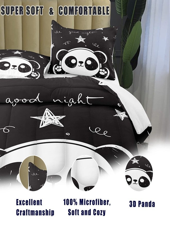 Bodhi Kids Comforter Set, Cute Panda Animal Theme Bedding Set for Boys & Girls, Twin Size with Pillowcase - Image 5