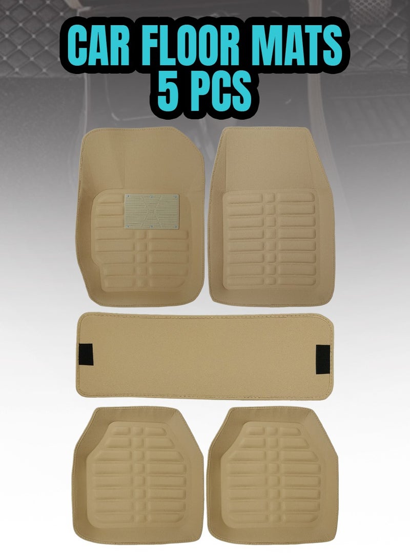 Car Floor Mat 3D Mat Car Mat Set 5Pcs/Set Car Mat Better Grip Easy To Clean - Image 1