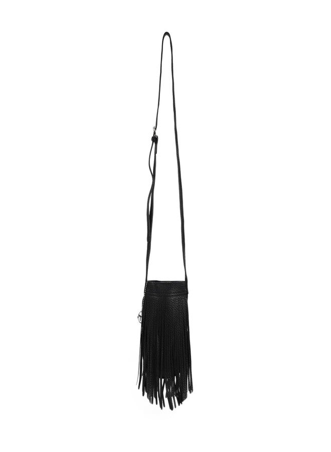 MONROW Black Solid Cross-body Sling Bag with Adjustable Strap for Women - Image 3