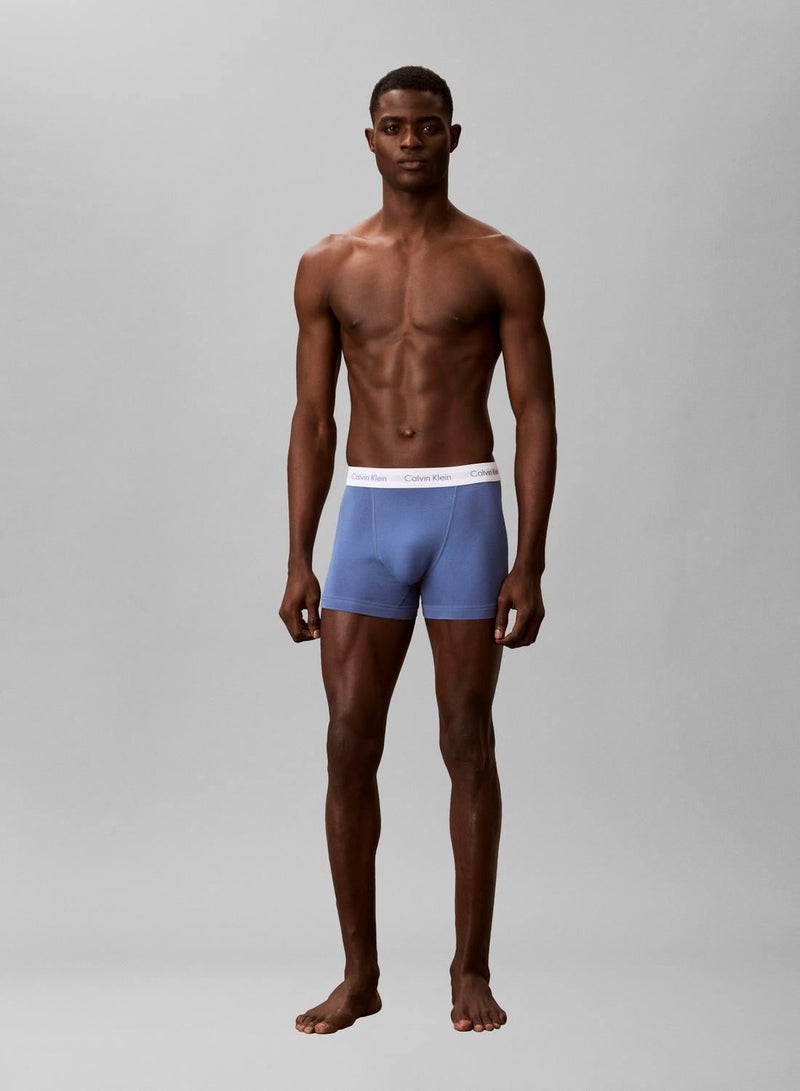 كالفن كلاين طقم ملابس داخلية مطاطية من مجموعة Cotton Stretch من 3 قطع - Image 5