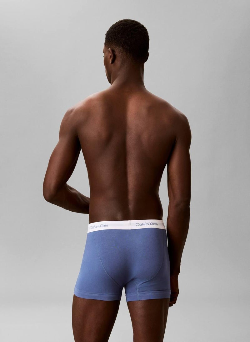 كالفن كلاين طقم ملابس داخلية مطاطية من مجموعة Cotton Stretch من 3 قطع - Image 3