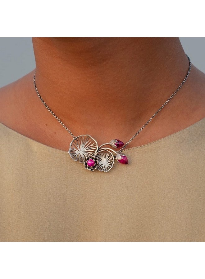 Shaya Women By Caratlane Oxidised Rise Above Apathy Necklace In 925 Silver - Image 2