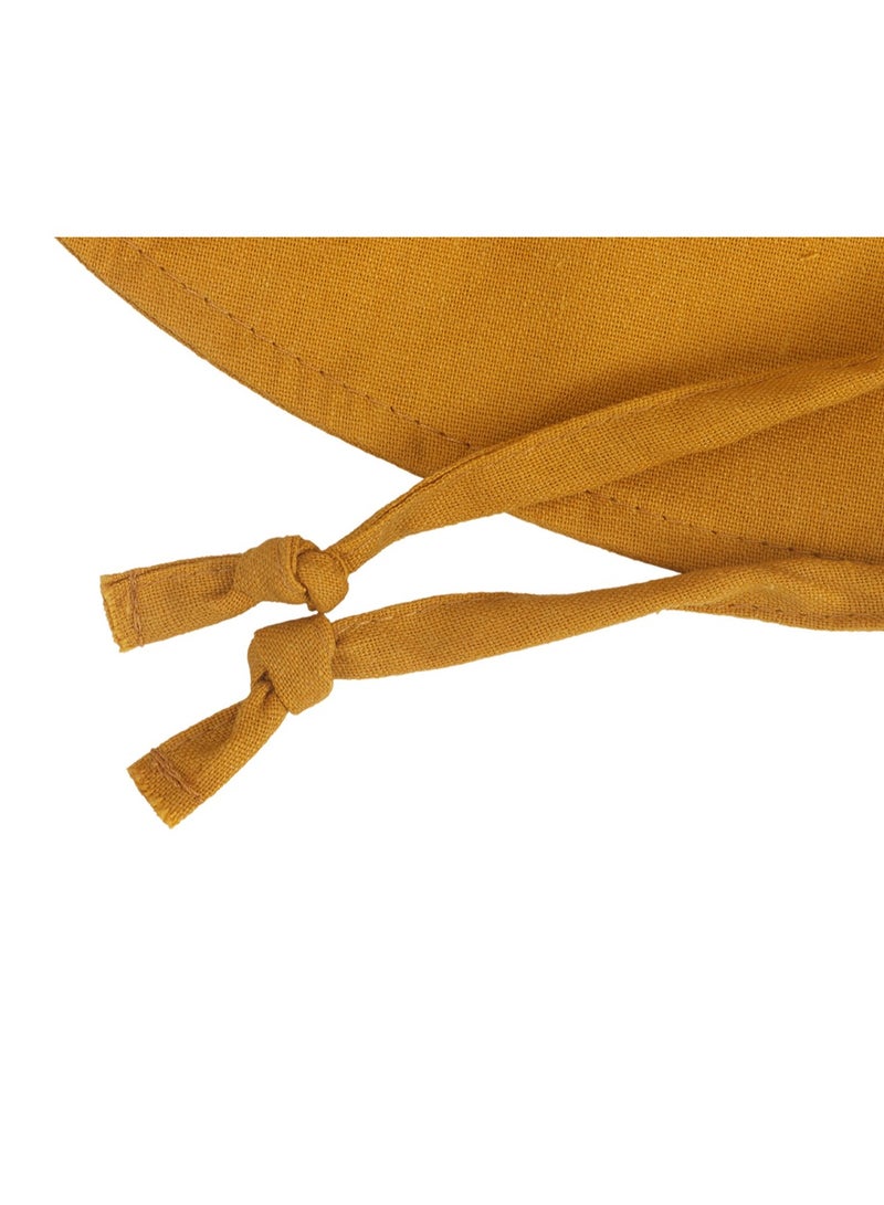 Children's Outdoor Sun Hat With Large Brim Yellow  - Image 4