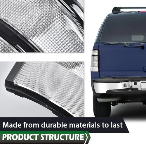 GRAND ORANGE Rear Tail Light Assembly Rear Lights Tail Lamp w/o Bulbs Compatible with Chevy Suburban 1500 2500 2000-2006 Fits Chevy Tahoe Fits GMC Yukon/Denali/Denali XL - Image 5