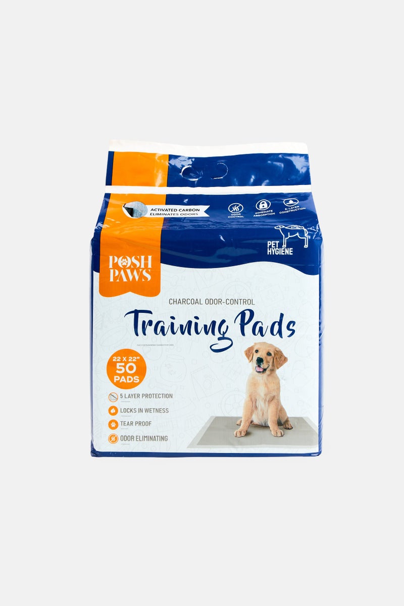Posh Paws 50 Pieces Training Pads, Multicolor  - Image 1