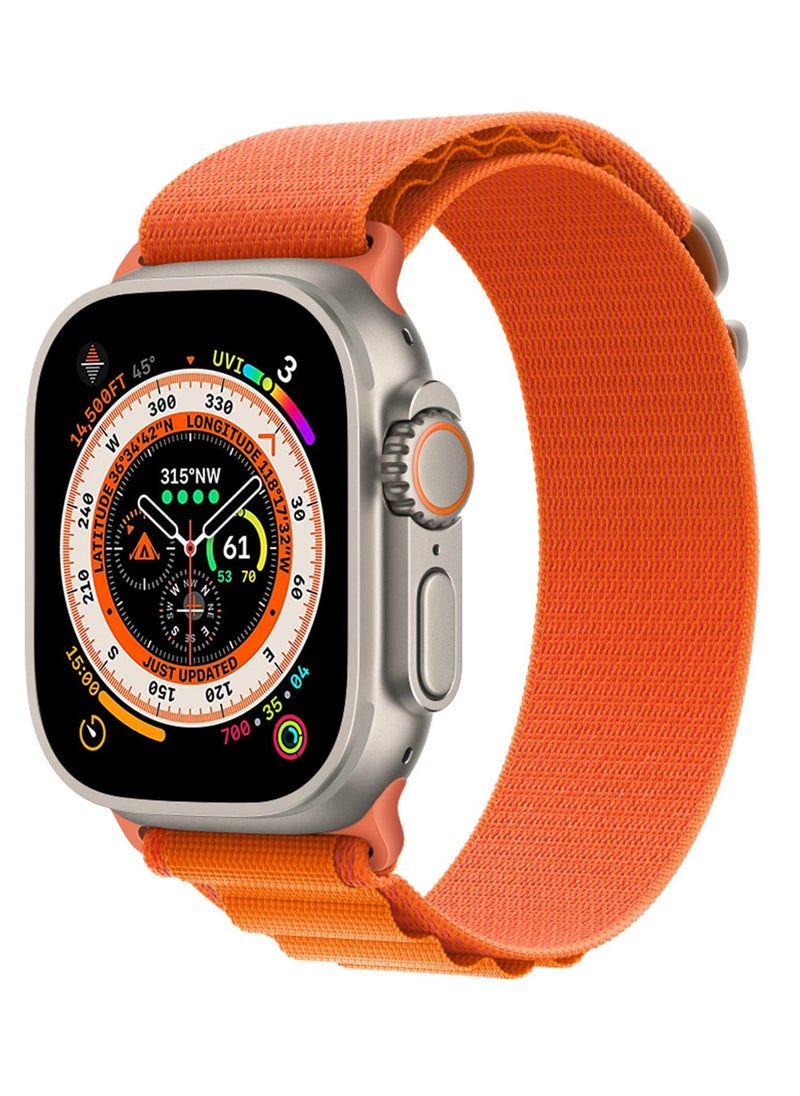 KASTWAVE - Compatible for Apple Watch Ultra 49mm Wide Band, Textile Stretch Nylon Titanium G‑Hook Wristband Sport Strap for iWatch 49mm 45mm 44mm 42mm Series 8/7/6/SE/5/4/3/2/1 Men Bands - Image 1