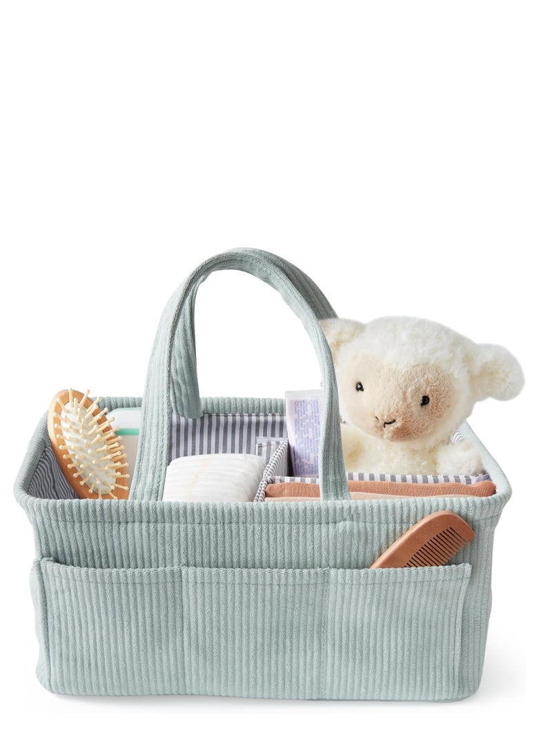 Baby Diaper Caddy Organizer Nursery Storage Bin & Portable Organizer for Diapers & Baby Wipes - Newborn Essentials & Car Caddy Organizer - Image 1