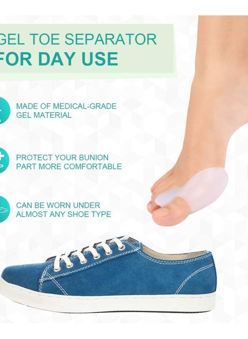 Generic Fengfu Toe Separator Corrector with Non-Slip Gel Pad for Hallux Valgus Correction, Orthotics, Hammerhead Pain Relief, One Size - Image 4